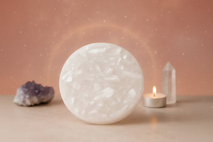 Raw Moroccan Selenite Plate