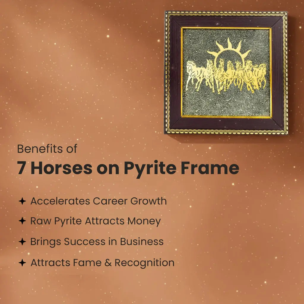 7 Horses on Raw Pyrite Frame Gemoraa Talk