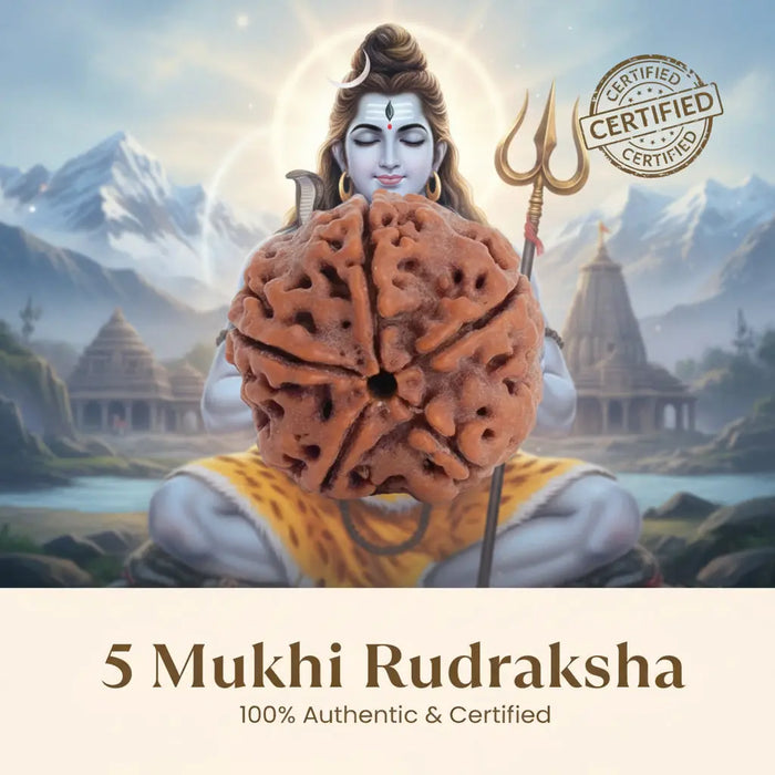 Nepal Origin 5 Mukhi Rudraksha - 17mm to 22mm Gemoraa Talk