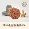 Nepal Origin 8 Mukhi Rudraksha - 17mm to 22mm