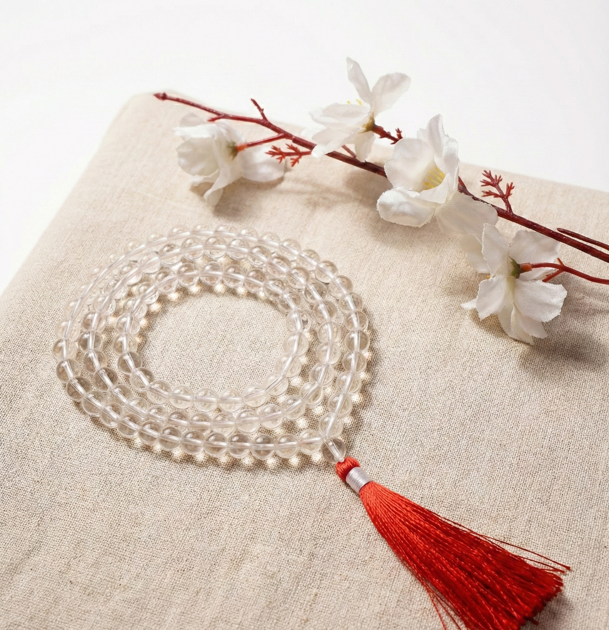 Clear Quartz Mala