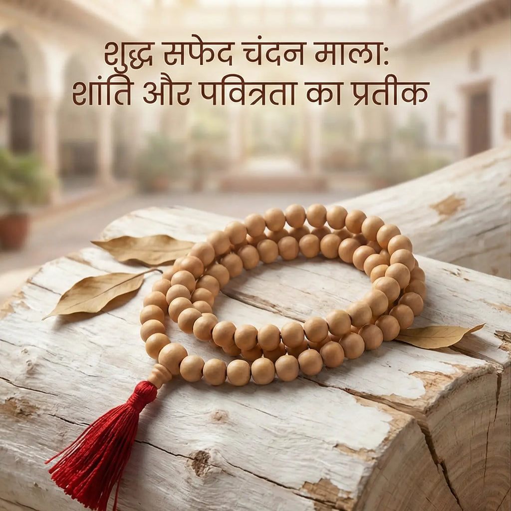 Chandan Mala 108 + 1 Bead ( Lab Certified ) Gemoraa Talk