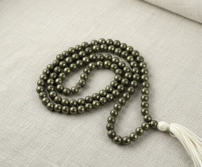 Pyrite Mala Origina From peru ( Lab Certified ) Gemoraa Talk