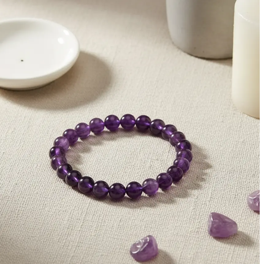 Amethyst Bracelet ( Lab Certified ) Gemoraa Talk