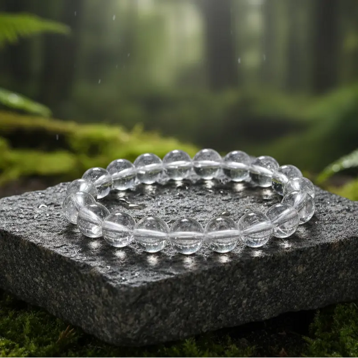 Clear Quartz Bracelate ( Lab Certiified ) Gemoraa Talk