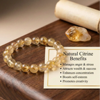 Natural Citrine Bracelet ( Lab Certified ) Gemoraa Talk