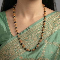 Rudraksha Chain Bracelet - Made of 5 Mukhi Beads with FREE Hanuman Key Chain