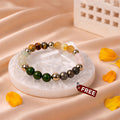 Real Dhan Yog Bracelet with FREE Raw Selenite Plate
