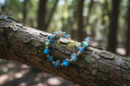 create image of labradorite bracelate on tree