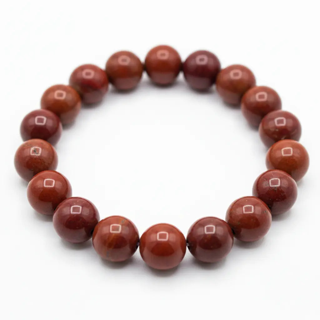 create red jasper bracelate image in 1:1 ratio 