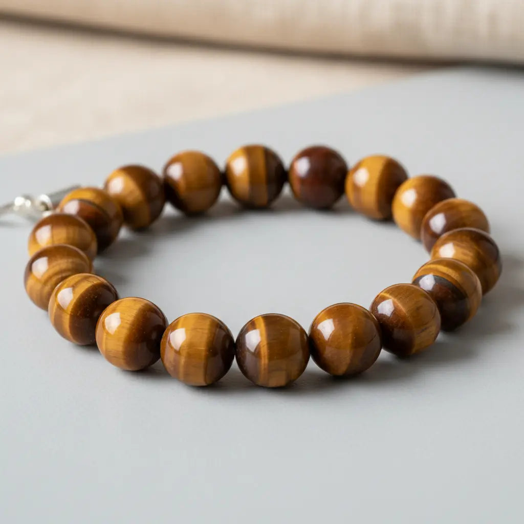 create the image of tiger eye  bracelate 