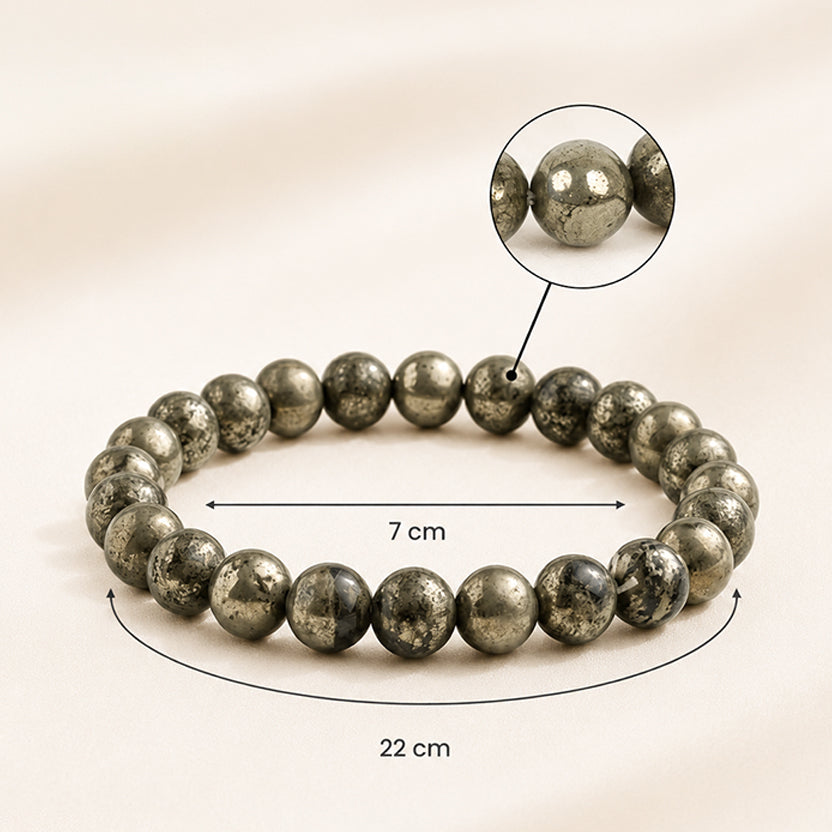 Pyrite Bracelet ( Lab Certified )