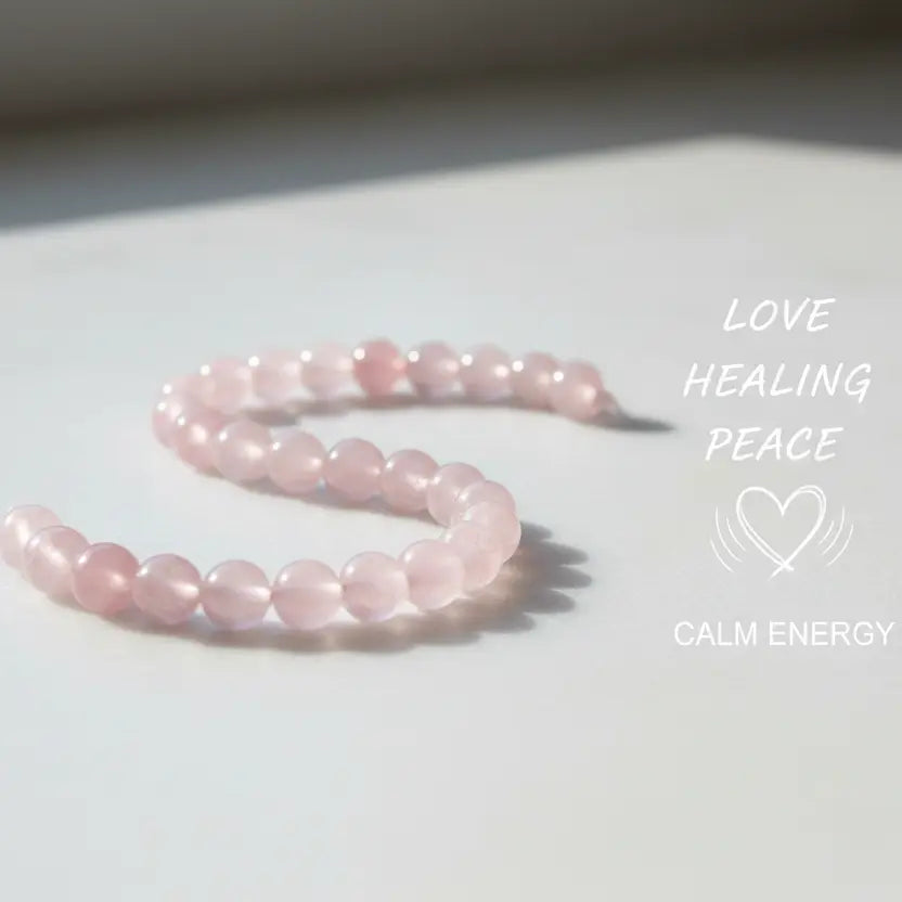 make the another benefits of rose quard bracelate simple sobler elegant with real rosequards crystal beads 