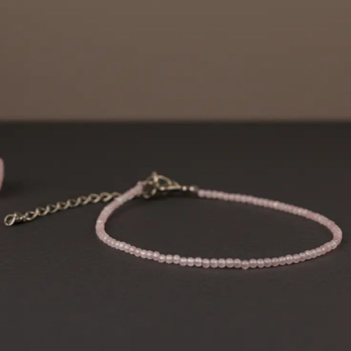 Rose Quartz Anklet Gemoraa Talk