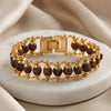 Gold Plated Rudraksha Bracelet
